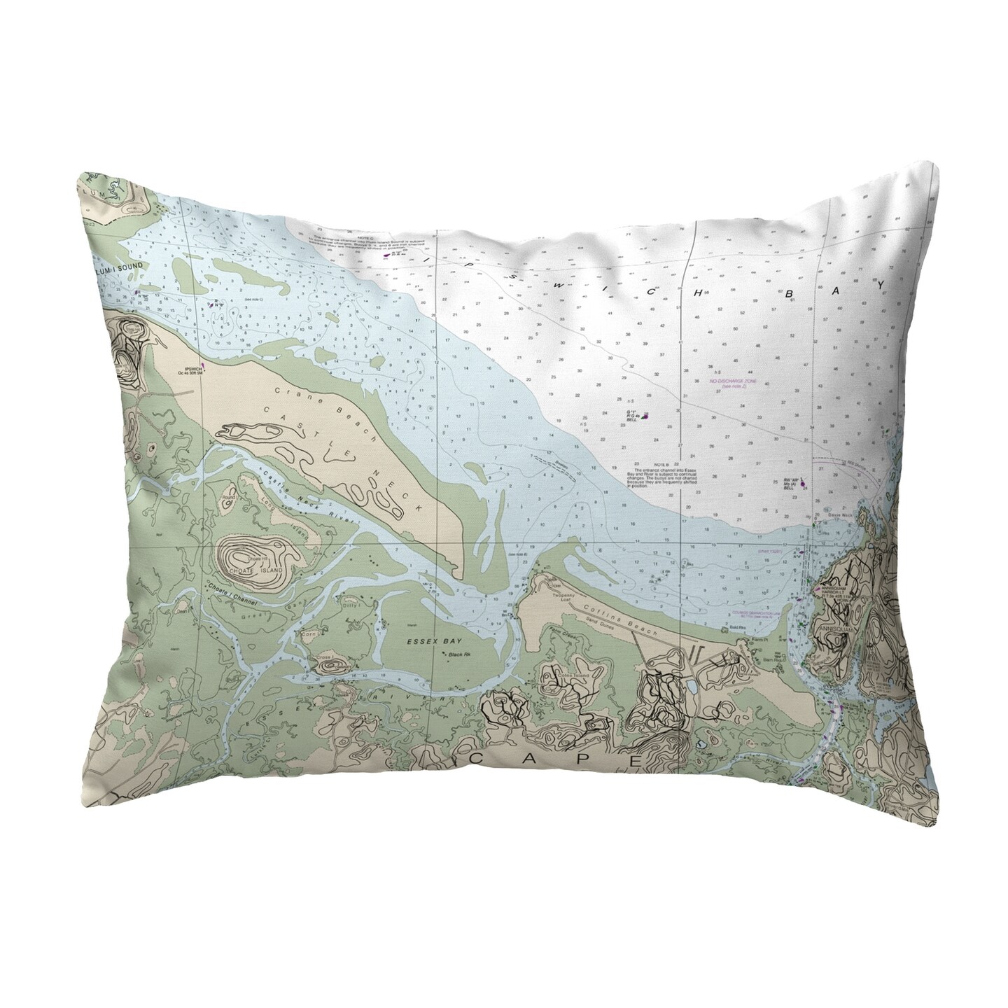 Betsy Drake Essex Bay and Essex River, MA Nautical Map Noncorded Indoor ...