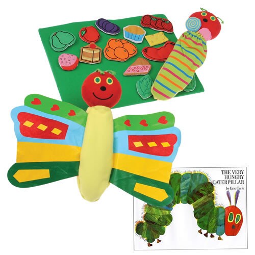 Kaplan Early Learning Company Friendly Caterpillar Story Props and Book
