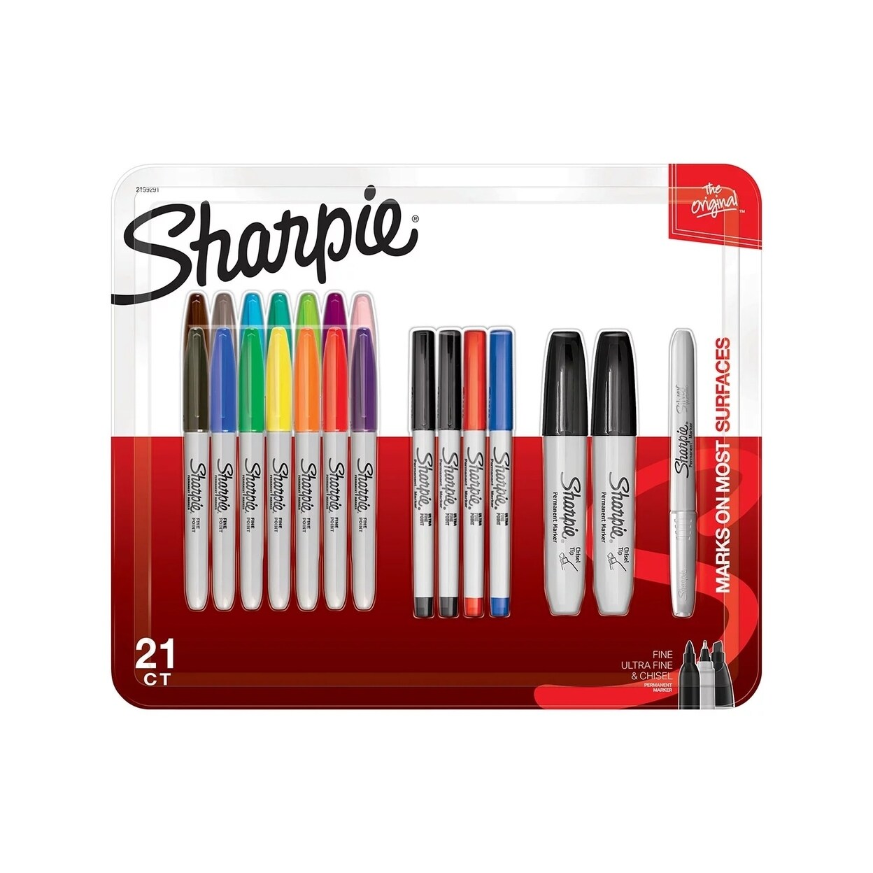 Sharpie   Permanent Markers Assorted Tips and Colors 21 Count