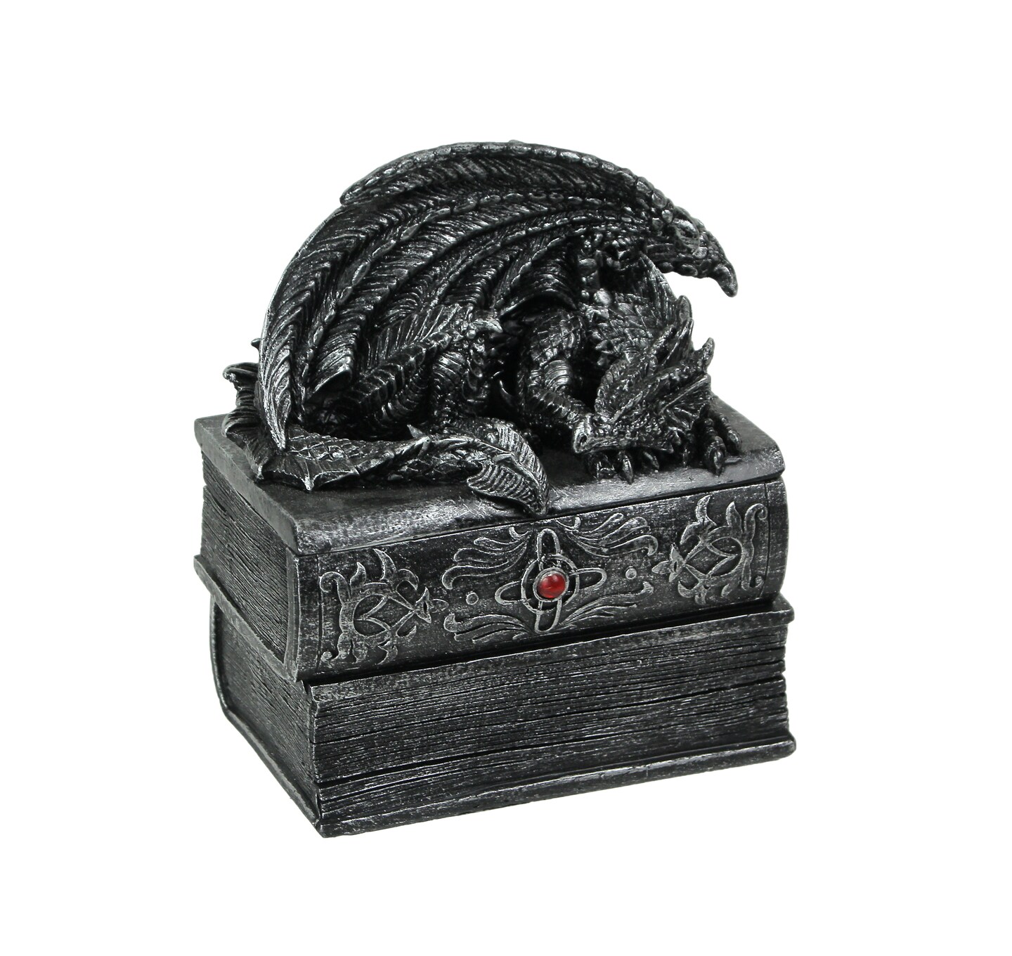 Do Not Disturb Stone Finish Sleeping Dragon Lidded Trinket Box