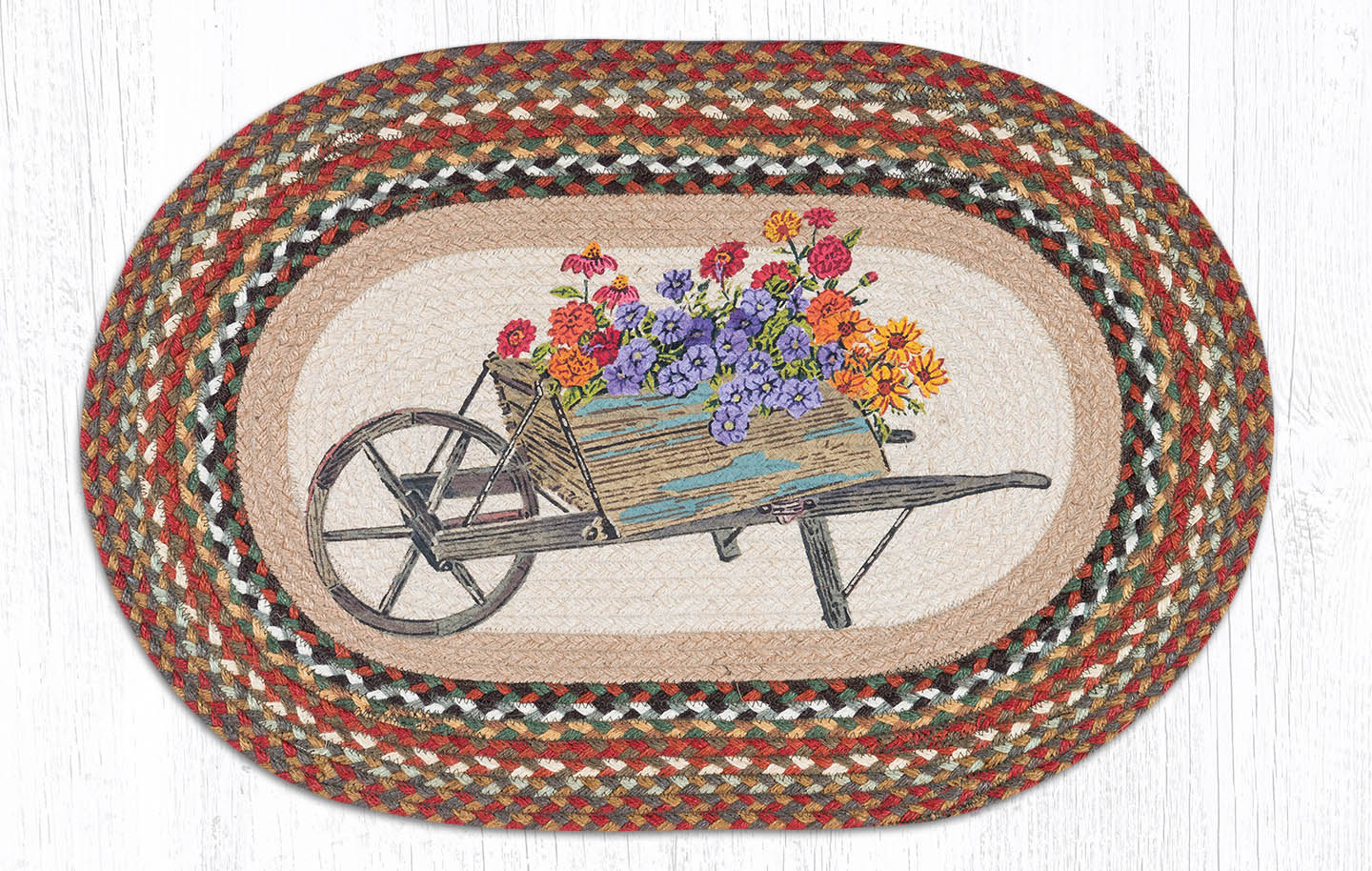 Earth Rugs OP-300 Wheelbarrow Oval Patch 20&#x22; x 30&#x22;