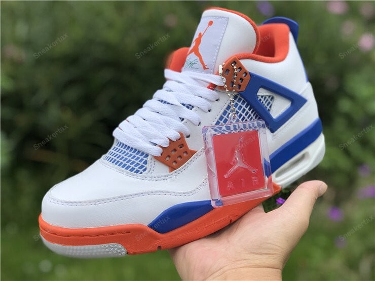 Jordan 4 White Royal Blue Orange MakerPlace by Michaels