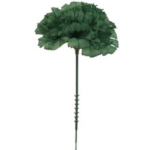 Box of 100: Artificial Carnation Flower Picks | 5&#x22; Long | 3.5&#x22; Wide | Emerald | Lifelike Silk Blooms | Floral Picks | Craft Materials | Parties &#x26; Events | Home &#x26; Office Decor, Floral Home by Artificial Flowers