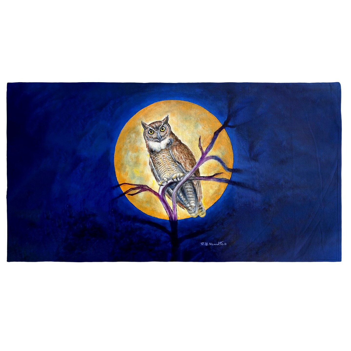 Betsy Drake Owl in Moon Beach Towel | Michaels