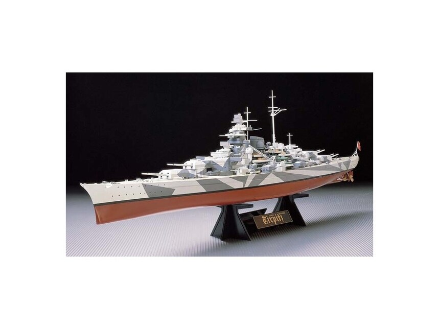 Tamiya  1/350 TAM78015 - 1/350 Tamiya German Tirpitz Battleship Assembly Kit