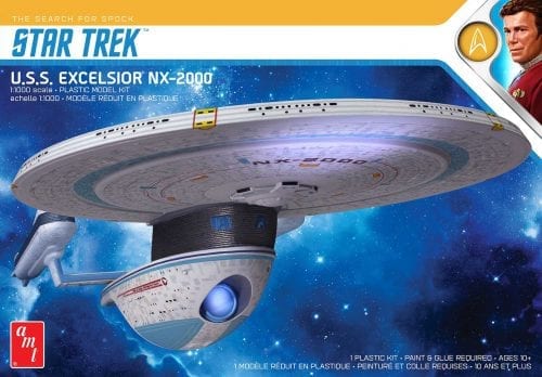 Round2  1/1000 Star Trek USS Excelsior NX2000 Starship Plastic Model
