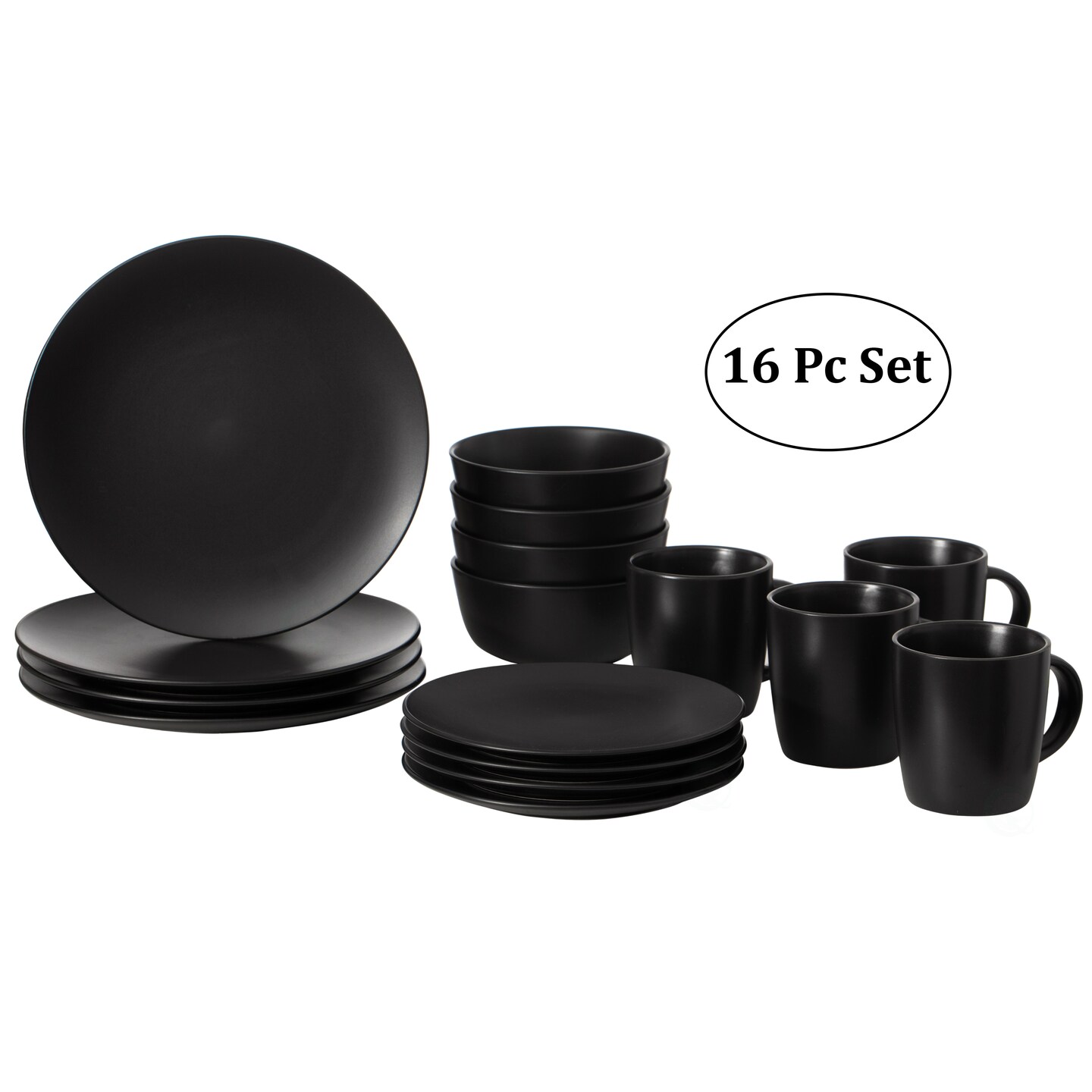 Spin Wash Dinnerware Dish Set | Mugs, Salad and Dinner Plates and Bowls Sets, High Quality Dishes with Highly Chip and Crack Resistant, Dishwasher and Microwave Safe