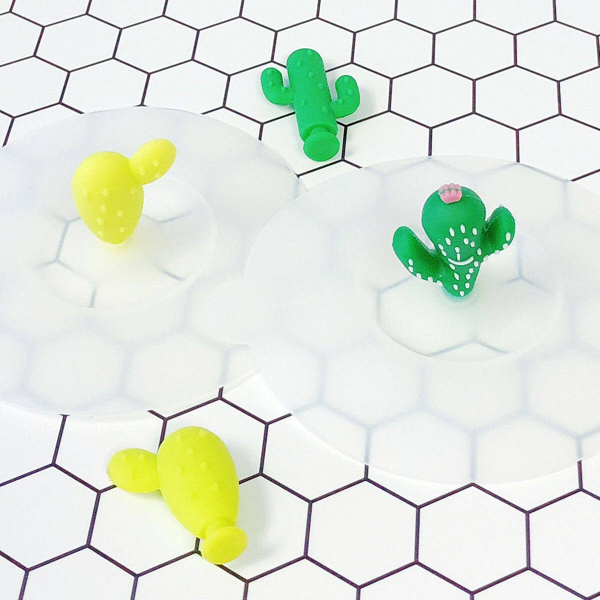 Wrapables® Silicone Cup Lids, Anti-Dust Airtight Mug Covers for Hot and Cold Beverages (Set of 6)