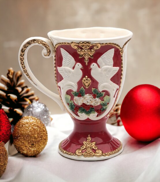 Ceramic Christmas Fantasia Coffee Mug, Home D&#xE9;cor, Gift for Her, Gift for Mom, Kitchen D&#xE9;cor, Christmas D&#xE9;cor
