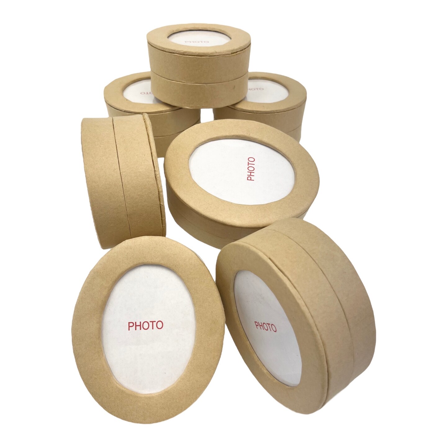 Value Pack of 12 Oval Photo Box - Small