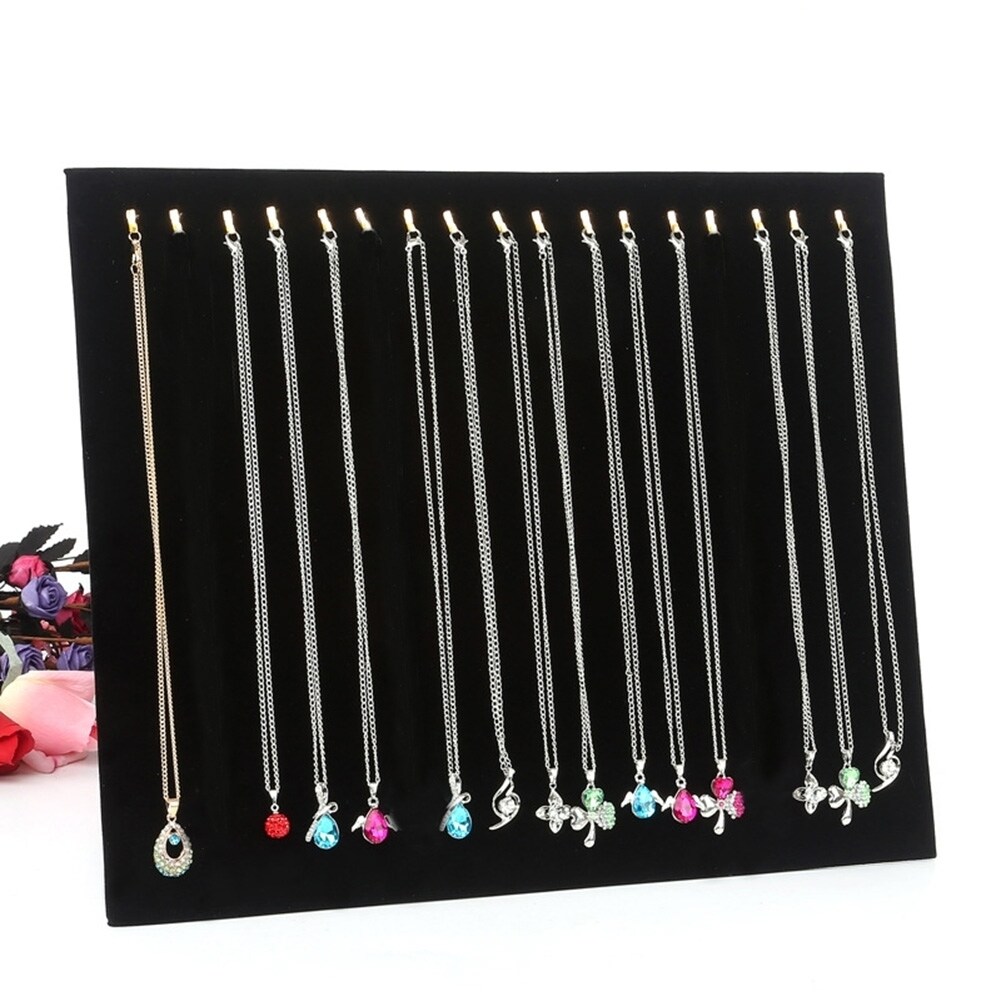 Generic 17 Hooks Necklace Bracelet Hang Show Rack Chain Jewelry Display Holder Stand