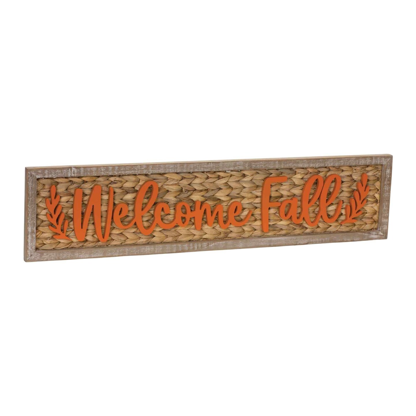 Melrose &#x22;Welcome Fall&#x22; Harvest Wall Sign - 32&#x22; - Brown and Orange