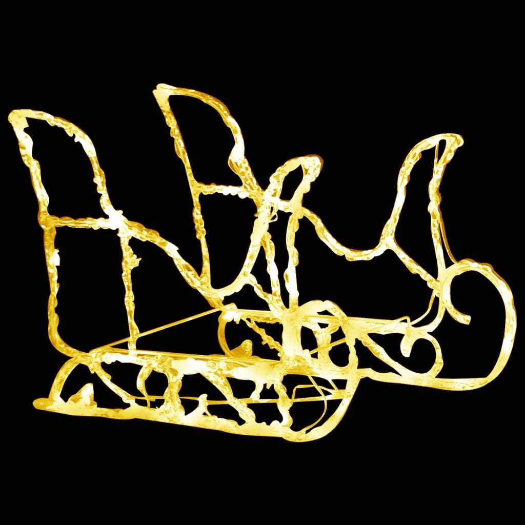 Reindeers &#x26; Sleigh Christmas Decoration 320 LEDs Acrylic