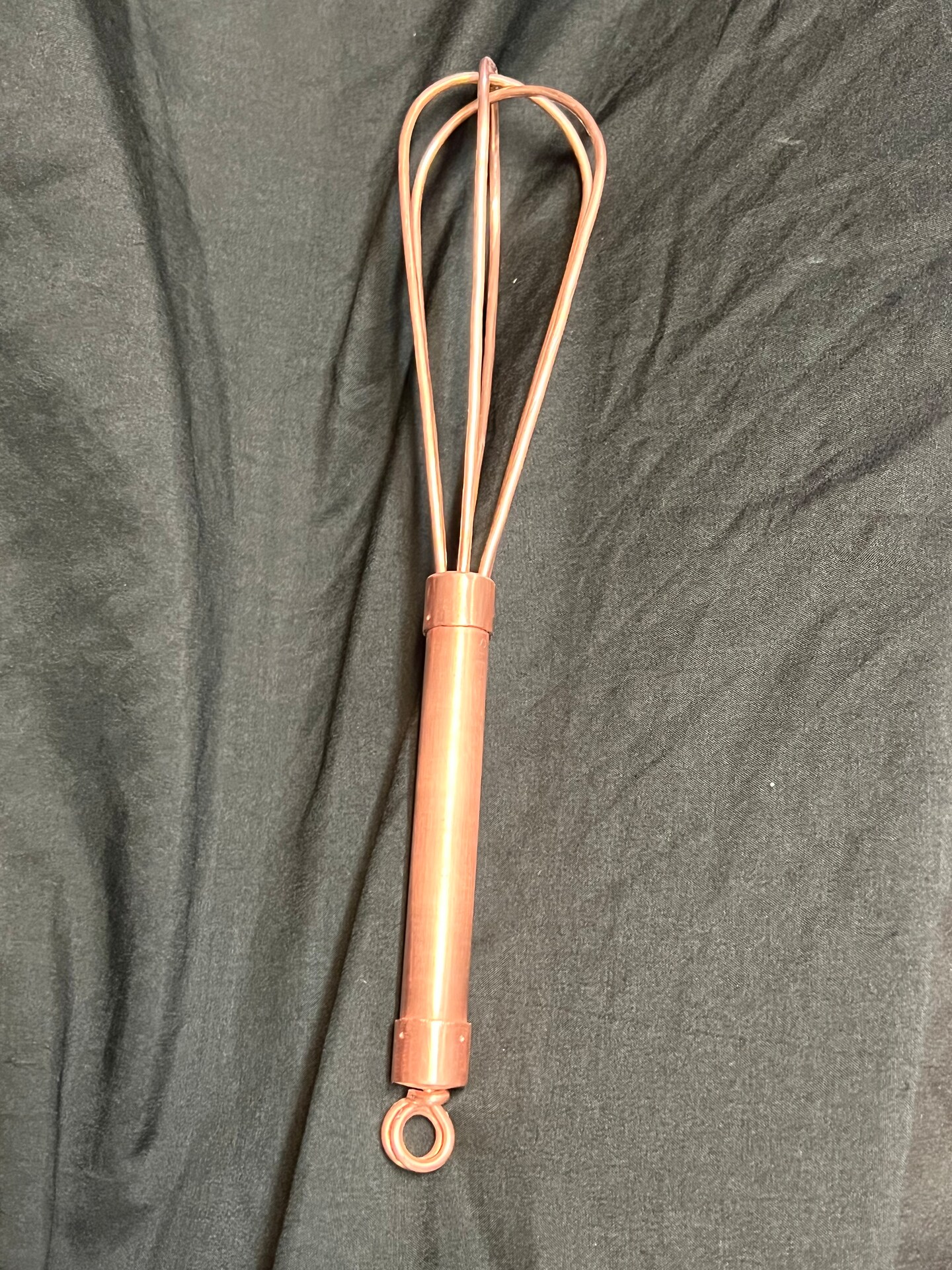 Handcrafted Pure Copper Flat Roux Whisk