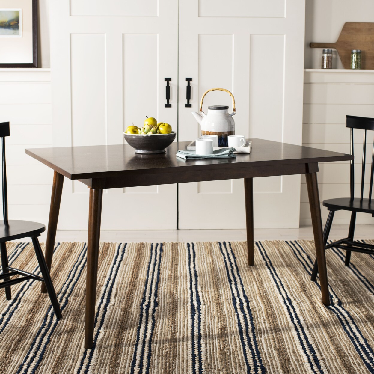 Safavieh   Tia Rectangle Dining Table Walnut