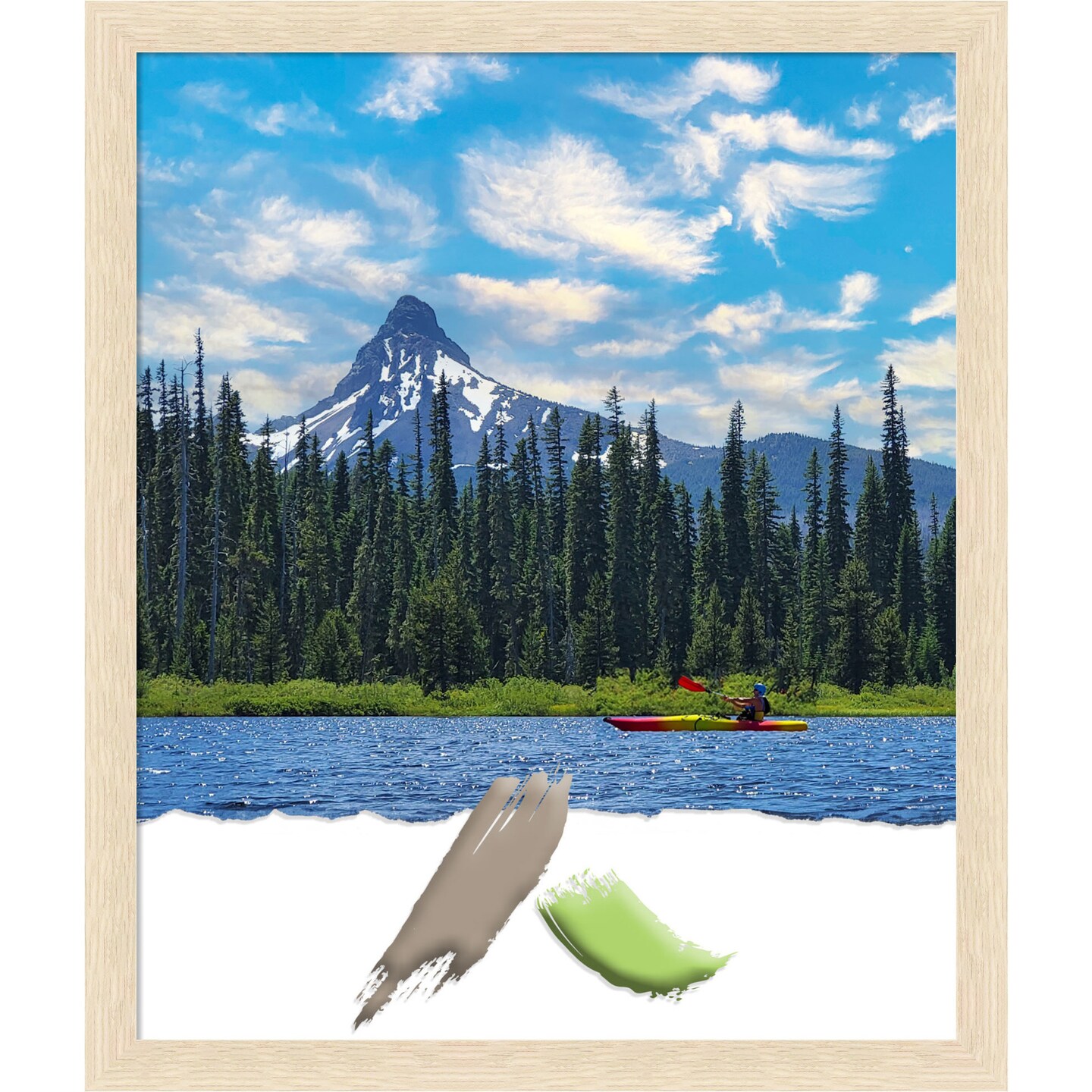 Woodgrain Stripe Wood Picture Frame