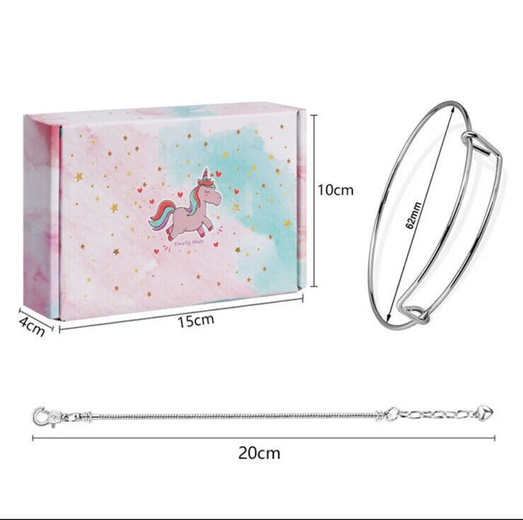 Kitcheniva 180 Pcs Girls Bracelet Making DIY Kit Beads Charms Pendant Crafts