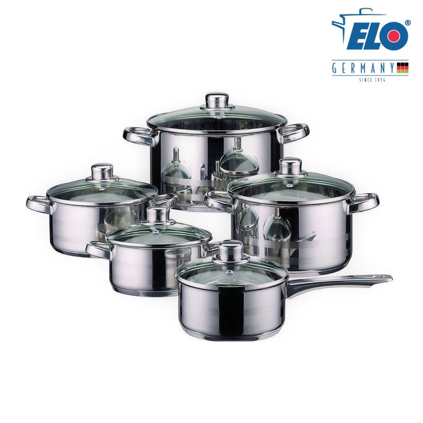 ELO Stainless Steel Kitchen Induction Cookware Pots and Pans