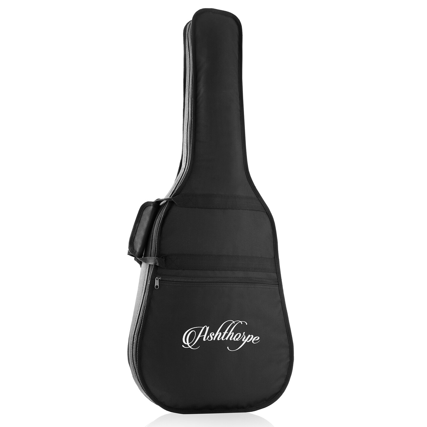 Ashthorpe Full-Size Left-Handed Dreadnought Cutaway Acoustic-Electric Guitar Bundle - Premium Tonewoods