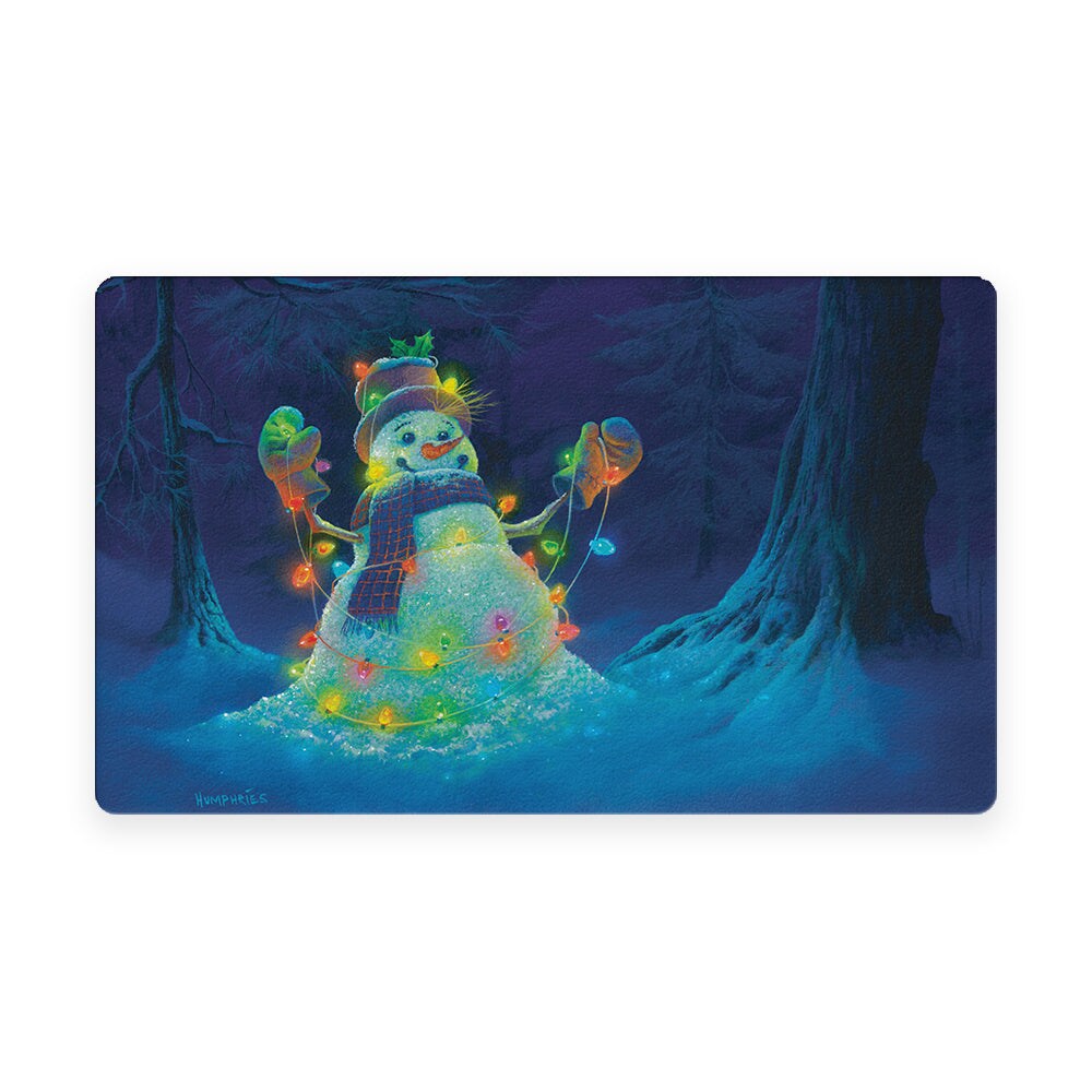 Glowman Snowman Door Mat (18 x 30&#x22;)
