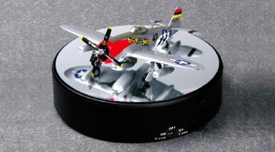 Trumpeter   Trumpeter Battery Operated Round Mirrored Turntable (7 Dia.) for Model Kits Plastic Model