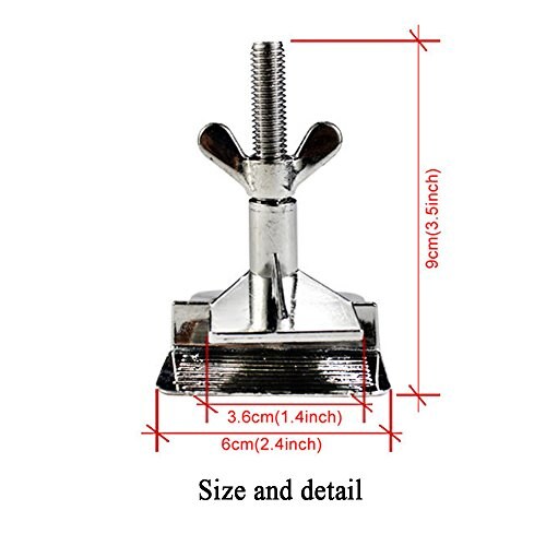 2 Pcs of Silk Screen Printing Hinge Clamps for Screen Printing Frame Machine,for Fixing Screen Printing Mesh,Screen Printing DIY Tool,4 Screws Included in The Package.