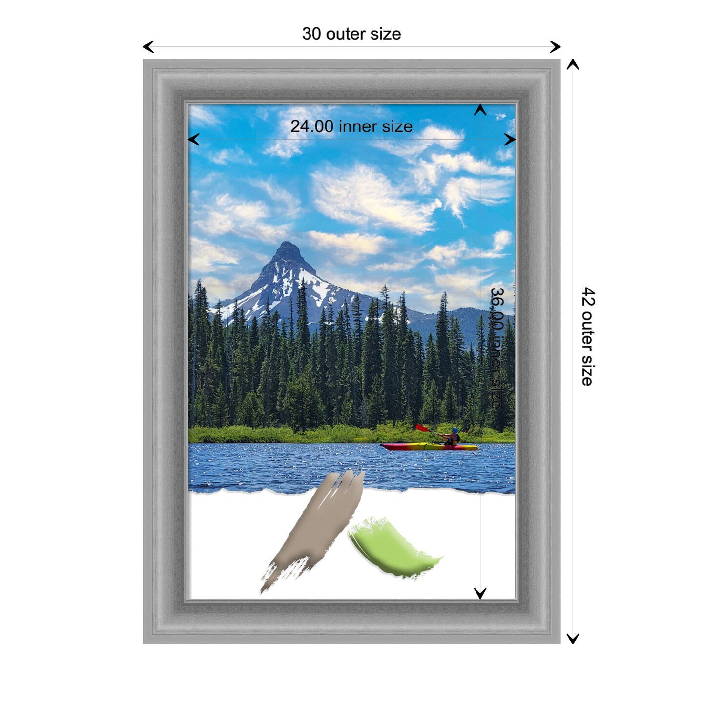 Peak Polished Nickel Picture Frame, Photo Frame, Art Frame