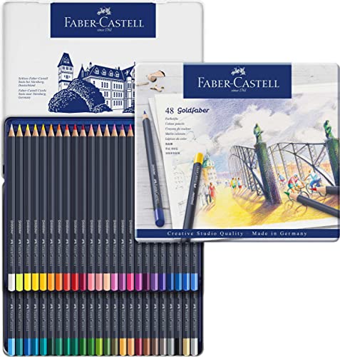 Faber-Castell Creative Studio Goldfaber Color Pencils - Tin of 48