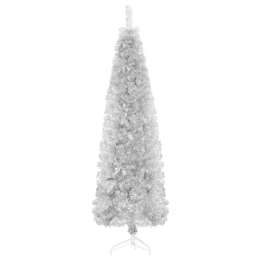 Slim Artificial Half Christmas Tree with Stand