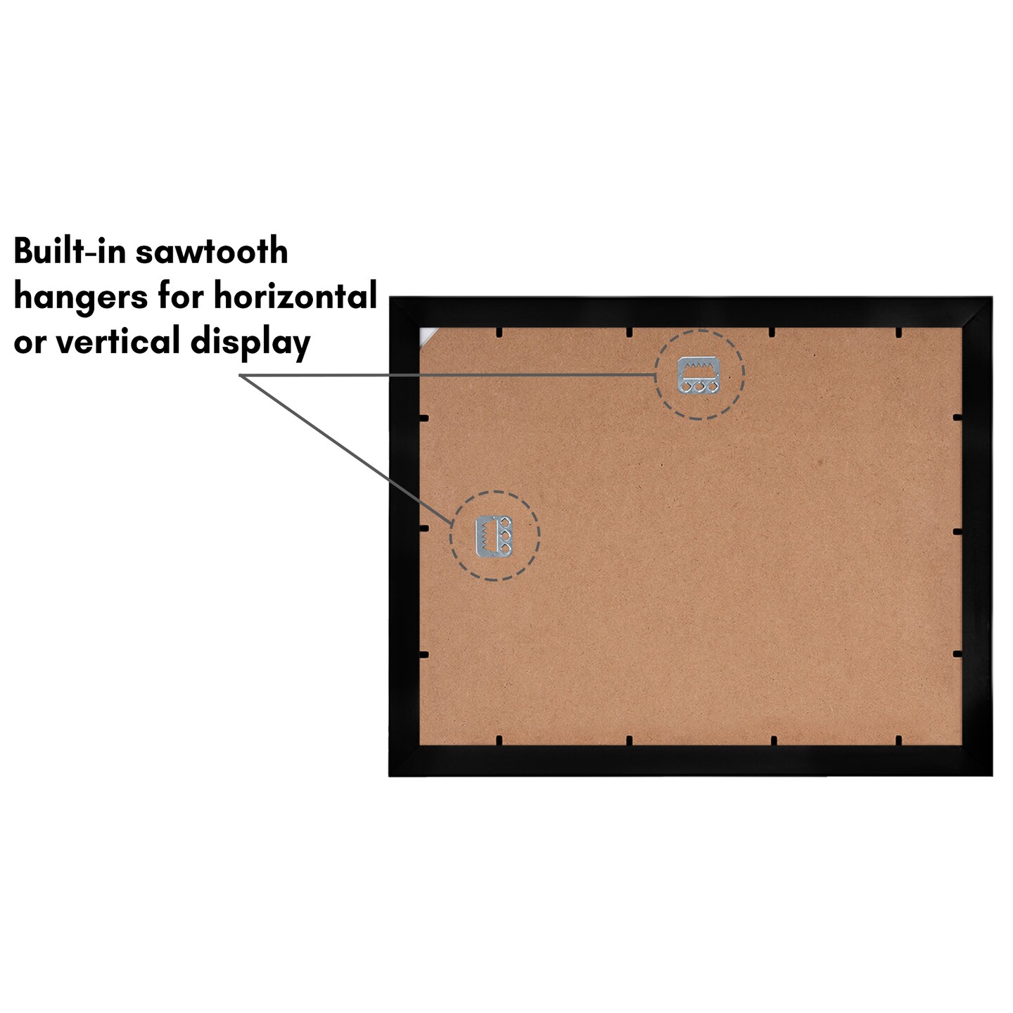 Americanflat 11x14 Diploma Frame - 8.5x11 with Mat or 11x14 without Mat - Certificate Frame for Displaying Documentation - Shatter Resistant Glass - Hanging Hardware