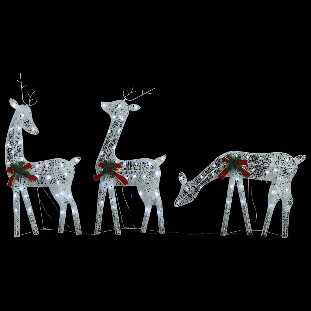 6 pcs Christmas Reindeers with White Mesh