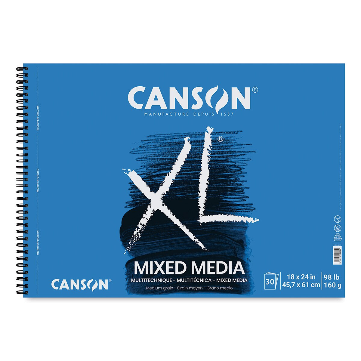 Canson XL Mixed Media Pad - 18&#x22; x 24&#x22;, Landscape, 30 Sheets