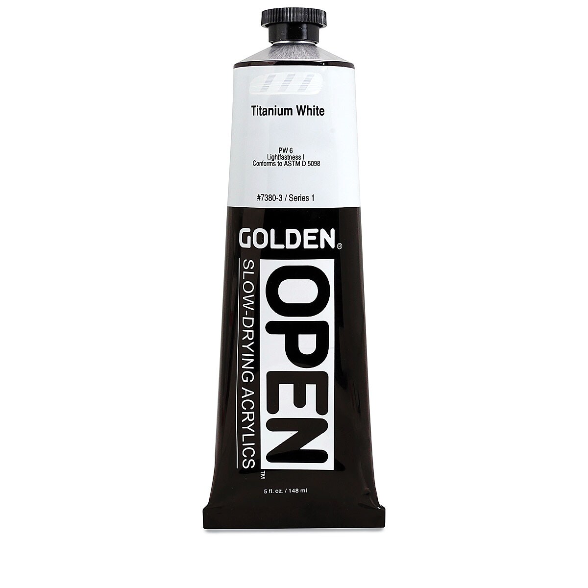 Golden Open Acrylics - Titanium White, 5 oz Tube