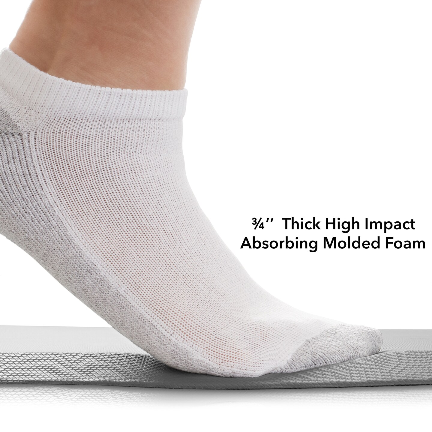 Made Medical 73" x 24" Bedside Non-Slip Fall Mat for Elderly - Fall Prevention Anti-Skid Pad with Beveled Edge Anti-Fatigue Floor Mat, Gray