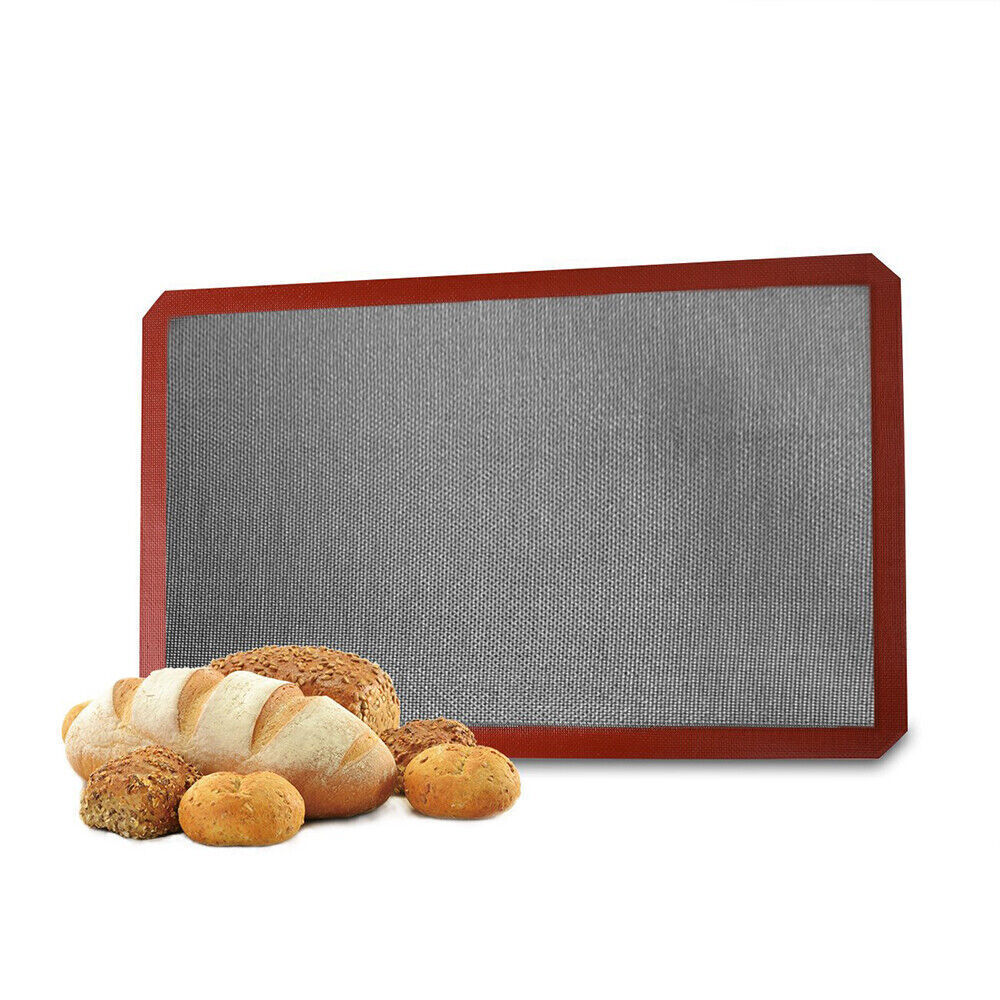 Kitcheniva Non Stick Reusable Black Oven Sheet Liner Silicone Baking Mats