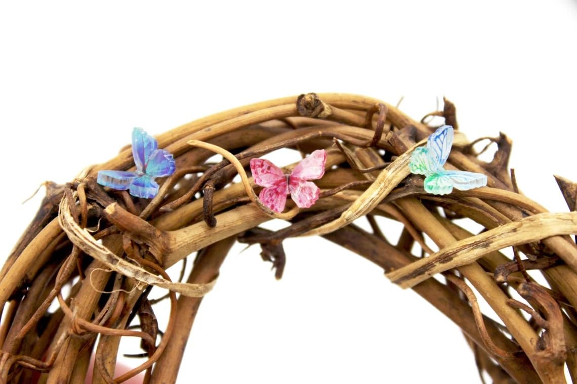 30 Pieces Micro Resin Butterflies, Dollhouse Miniature Tiny Butterflies, Terrarium Fairy Garden Dolls Toy, Mini Micro Landscaping Decoration