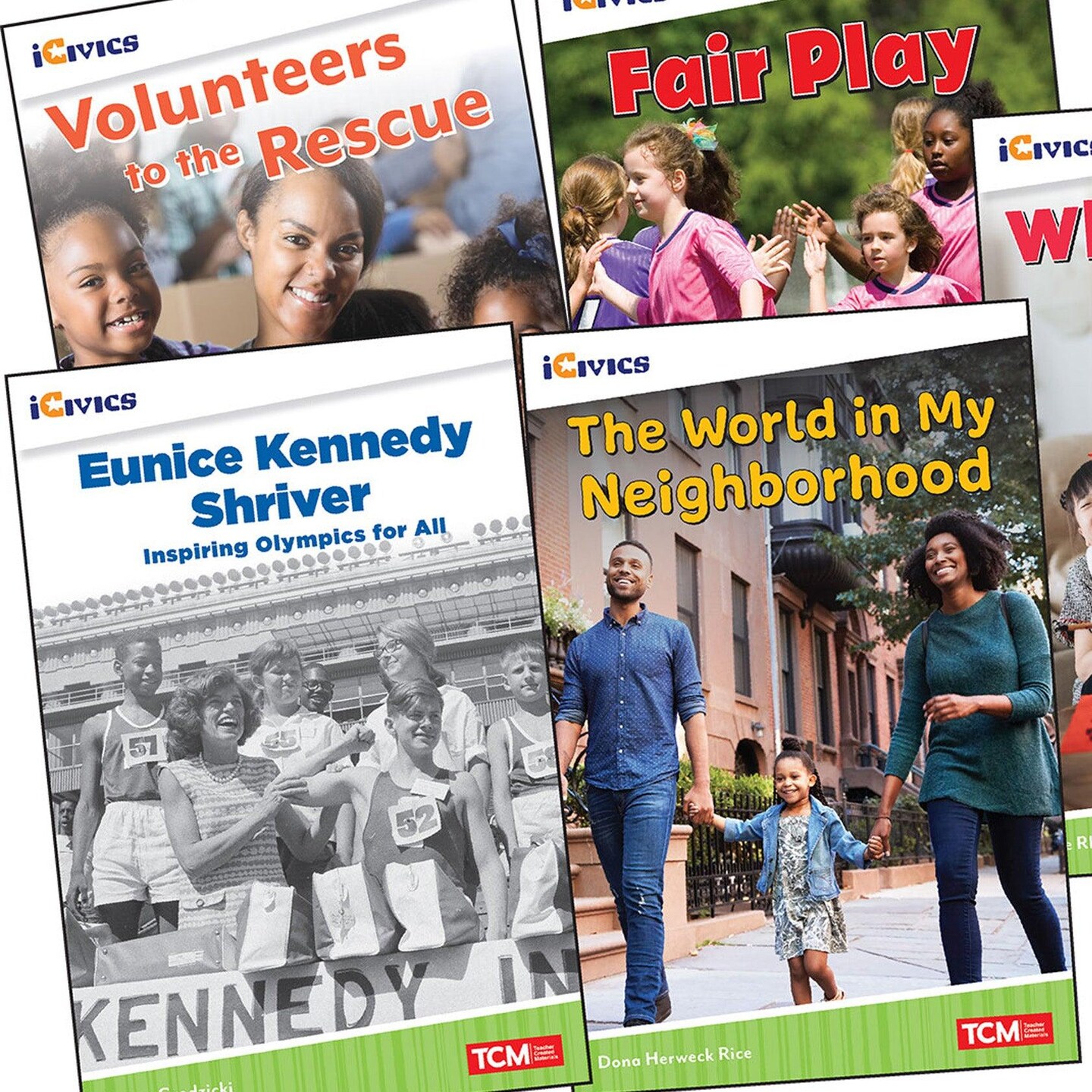 iCivics Grade 1: Community &#x26; Social Awareness 5-Book Set + Game Cards