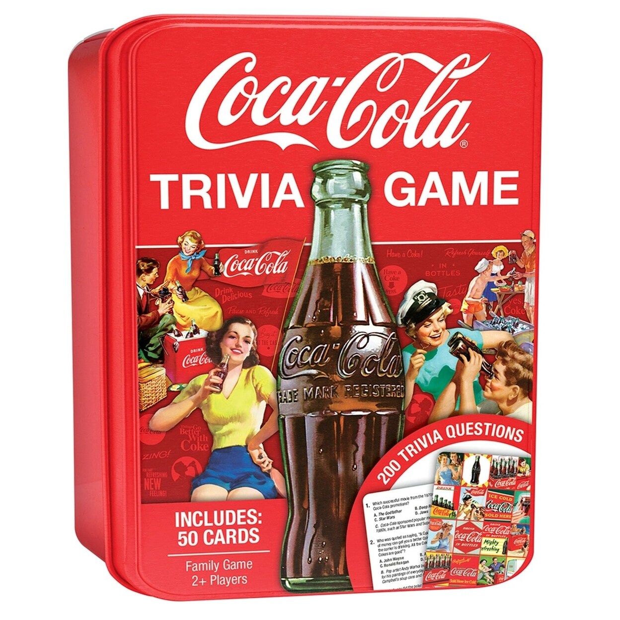 Coca-Cola Trivia Game With Collectible Tin