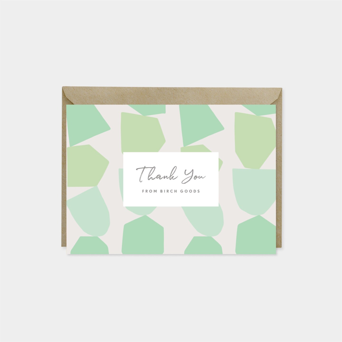 Thank You Card Set, Cut Out Shape