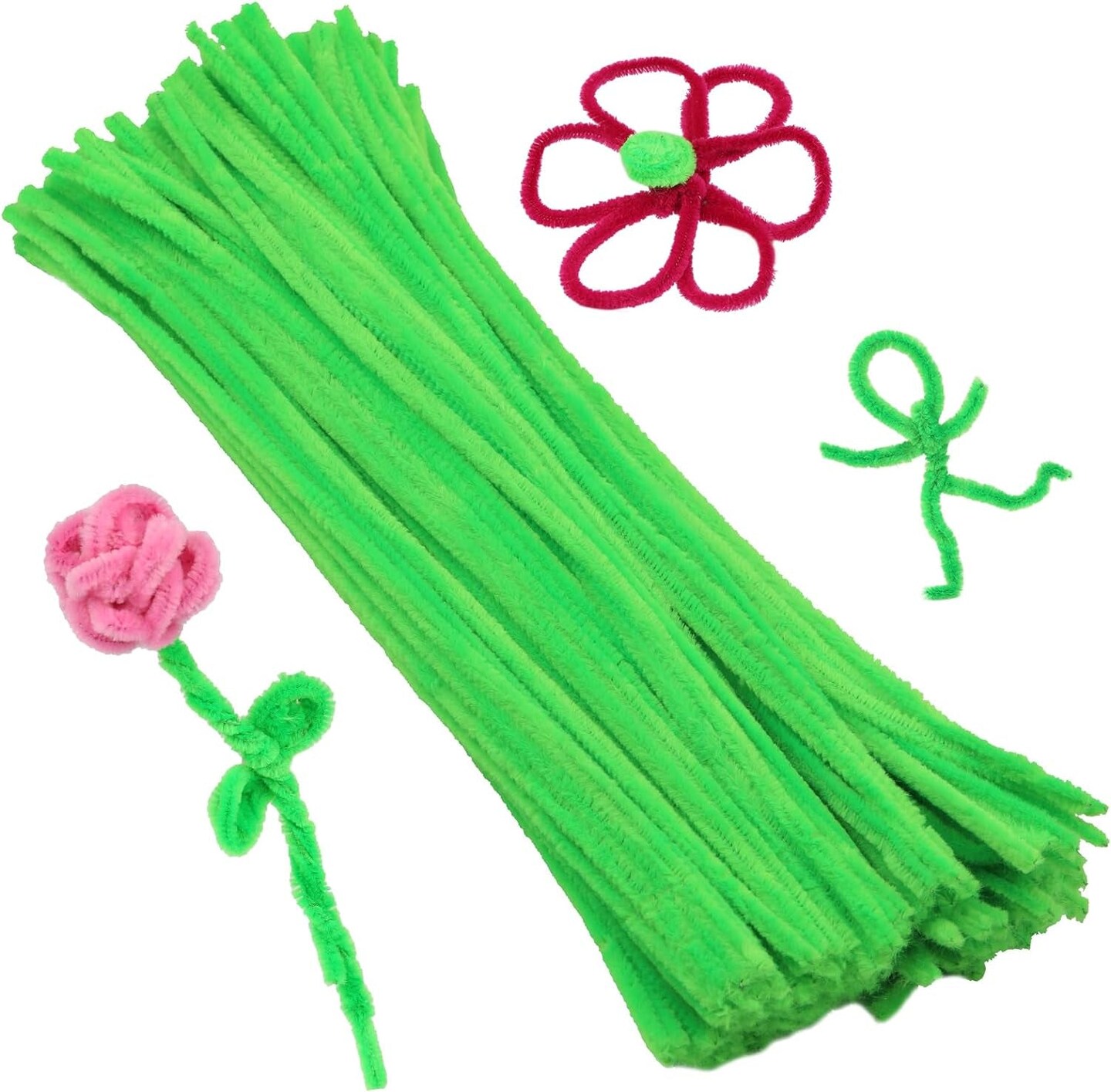 150 Pieces Green Pipe Cleaners Chenille Stem, Pipe Cleaners Chenille Stem,  Craft Pipe Cleaners, Art Pipe Cleaners, Pipe Cleaners Bulk for Creative  Home Arts and Crafts Project Decoration Supplies