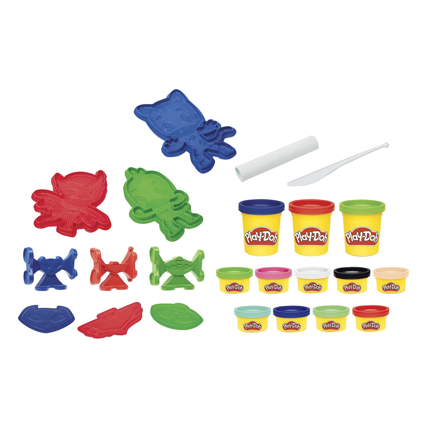 Play-Doh PJ Masks Hero Set, PJ Masks Playset with 12 Cans, Preschool ...