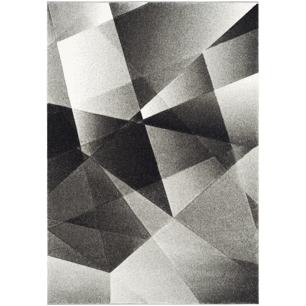 SAFAVIEH Porcello Light Grey/Charcoal Rug: Art-Inspired Style