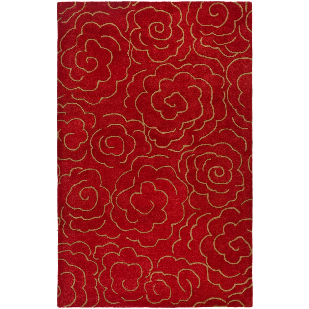 Safavieh   Soho Collection SOH812A Handmade Red Rug