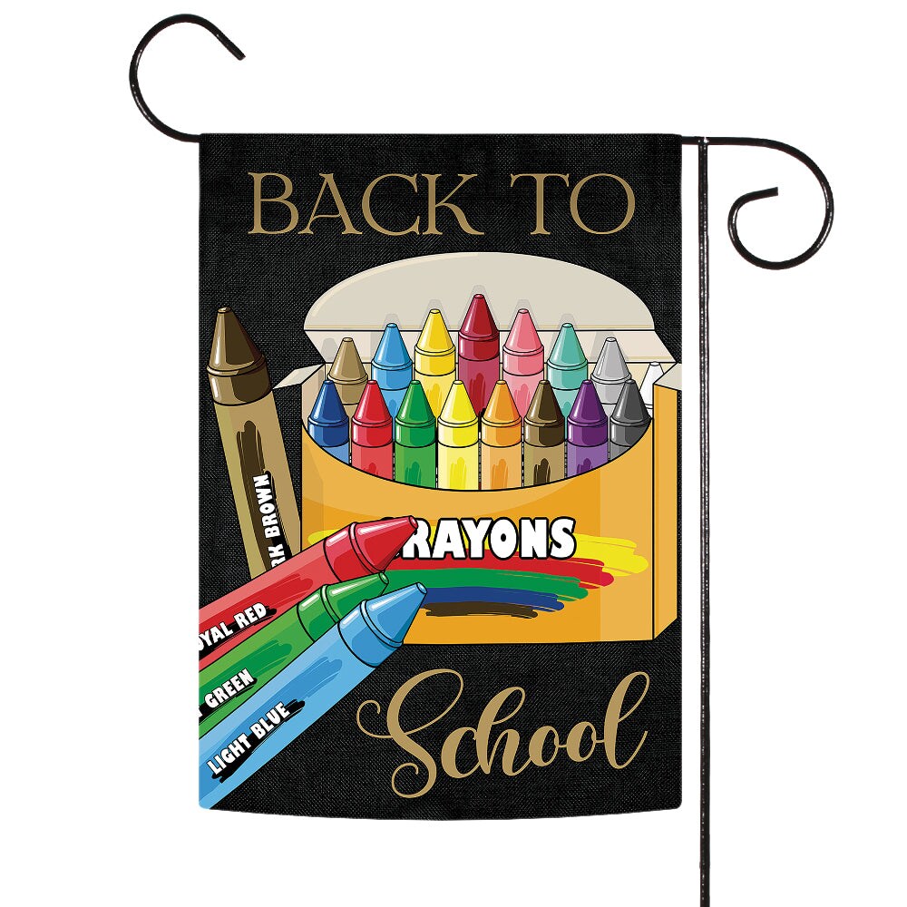 Crayon Box Lawn Sign  Back To School Crayon Box Yard Sign