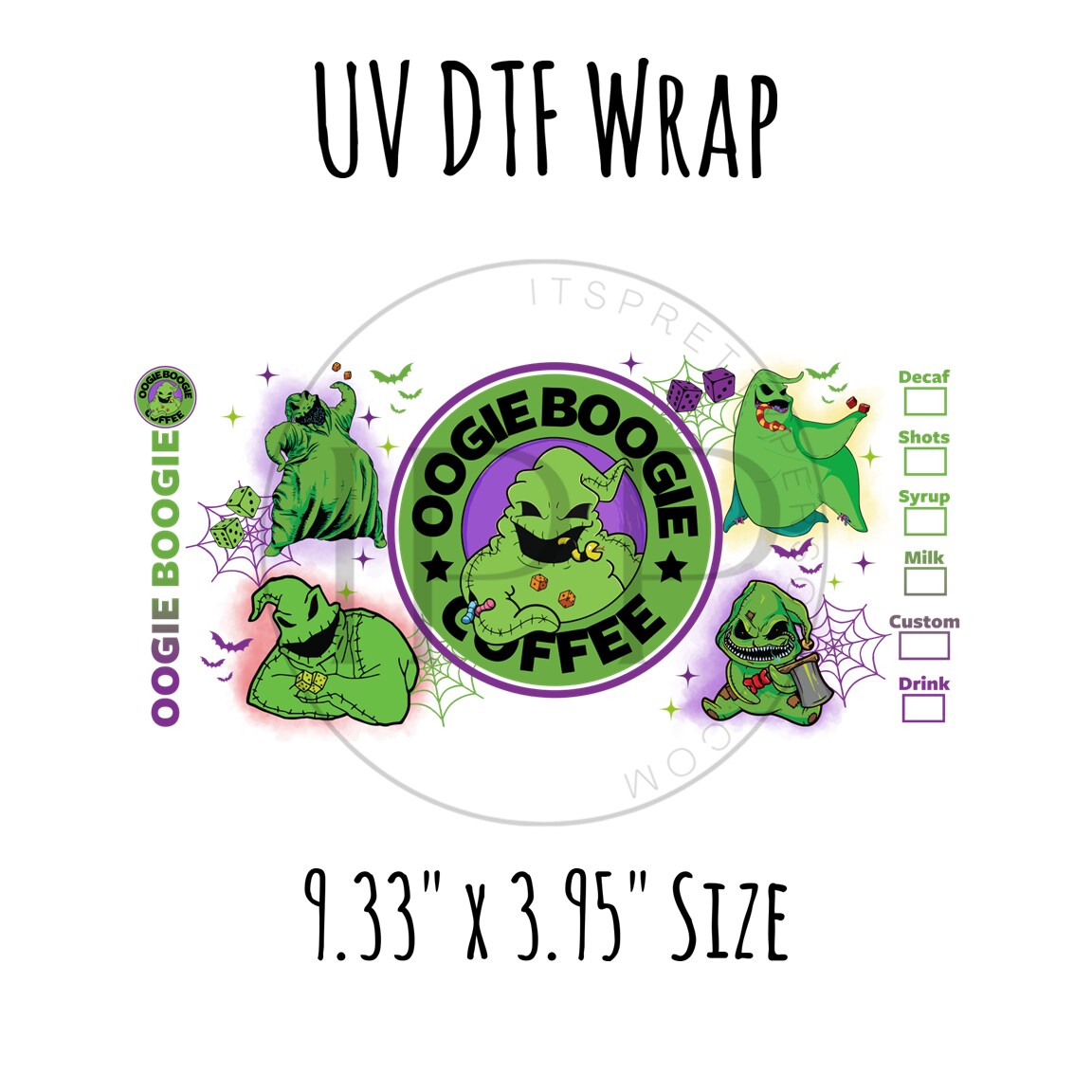 7- Nightmare Coffee- 16oz Cup UV DTF Wrap