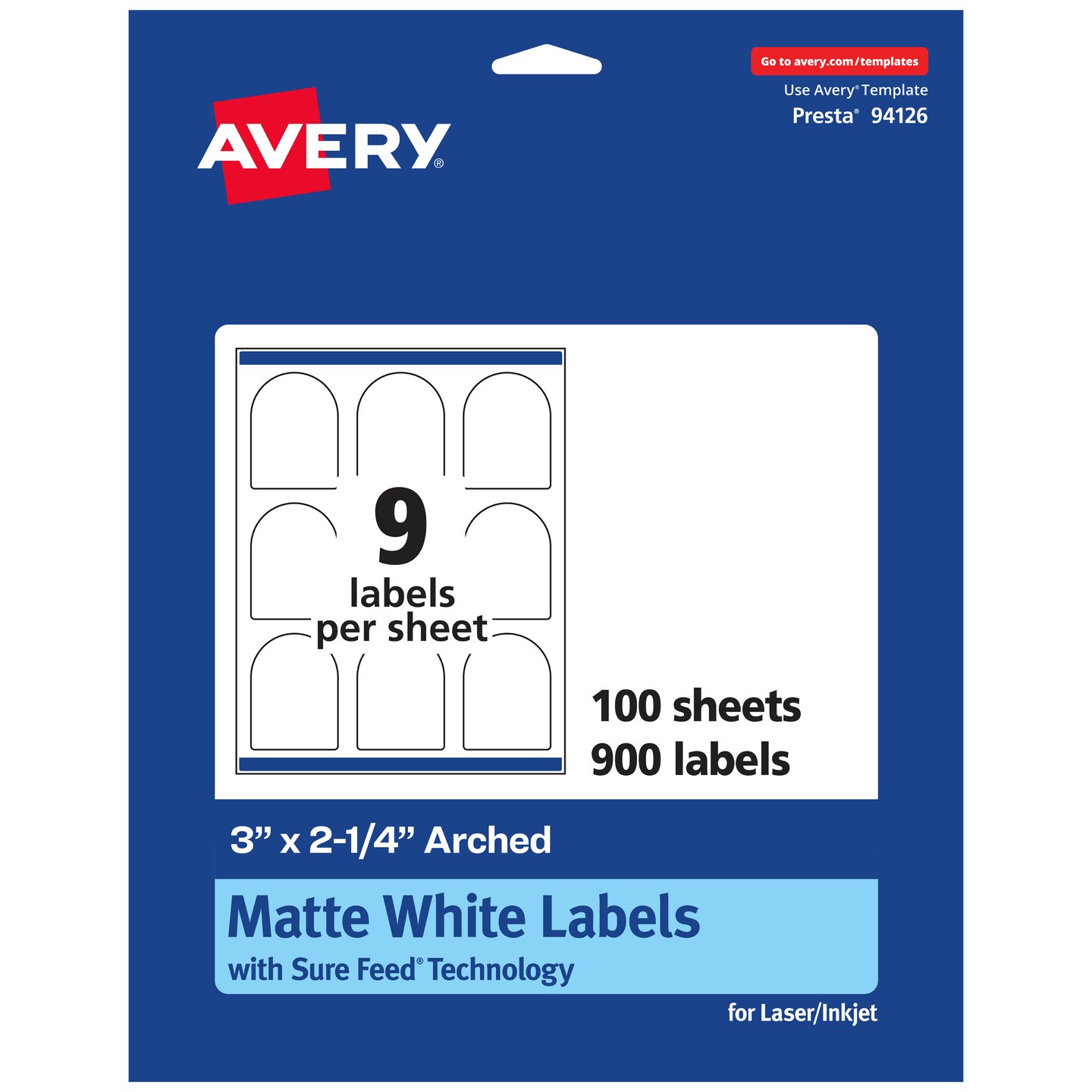 avery-matte-white-arched-labels-3-x-2-1-4-michaels for Free Printable 2 X 4 Label Template Avery Matte White Arched Labels, 3