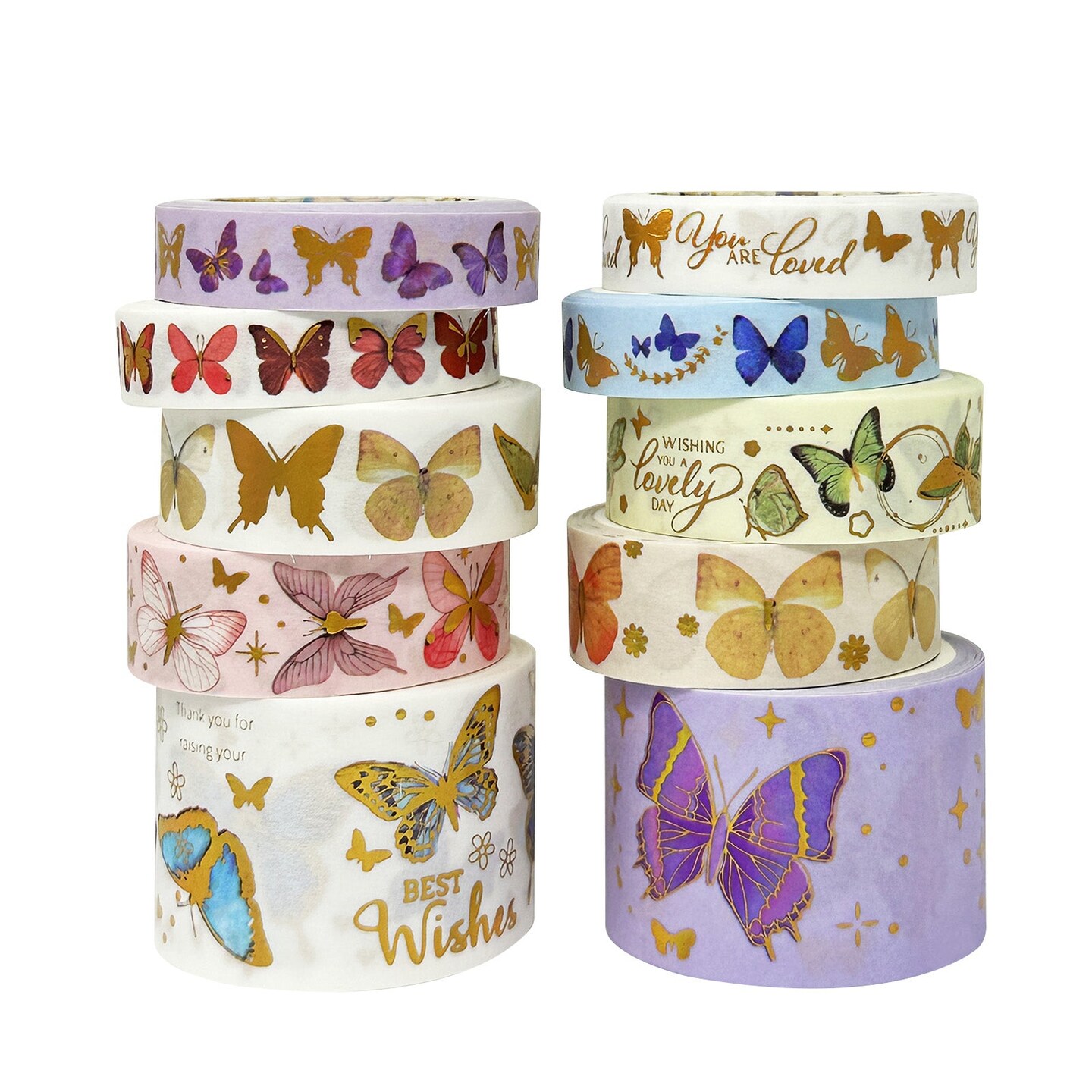 Rose Gold Foil Narrow Crafting Washi Tape Set by Recollections