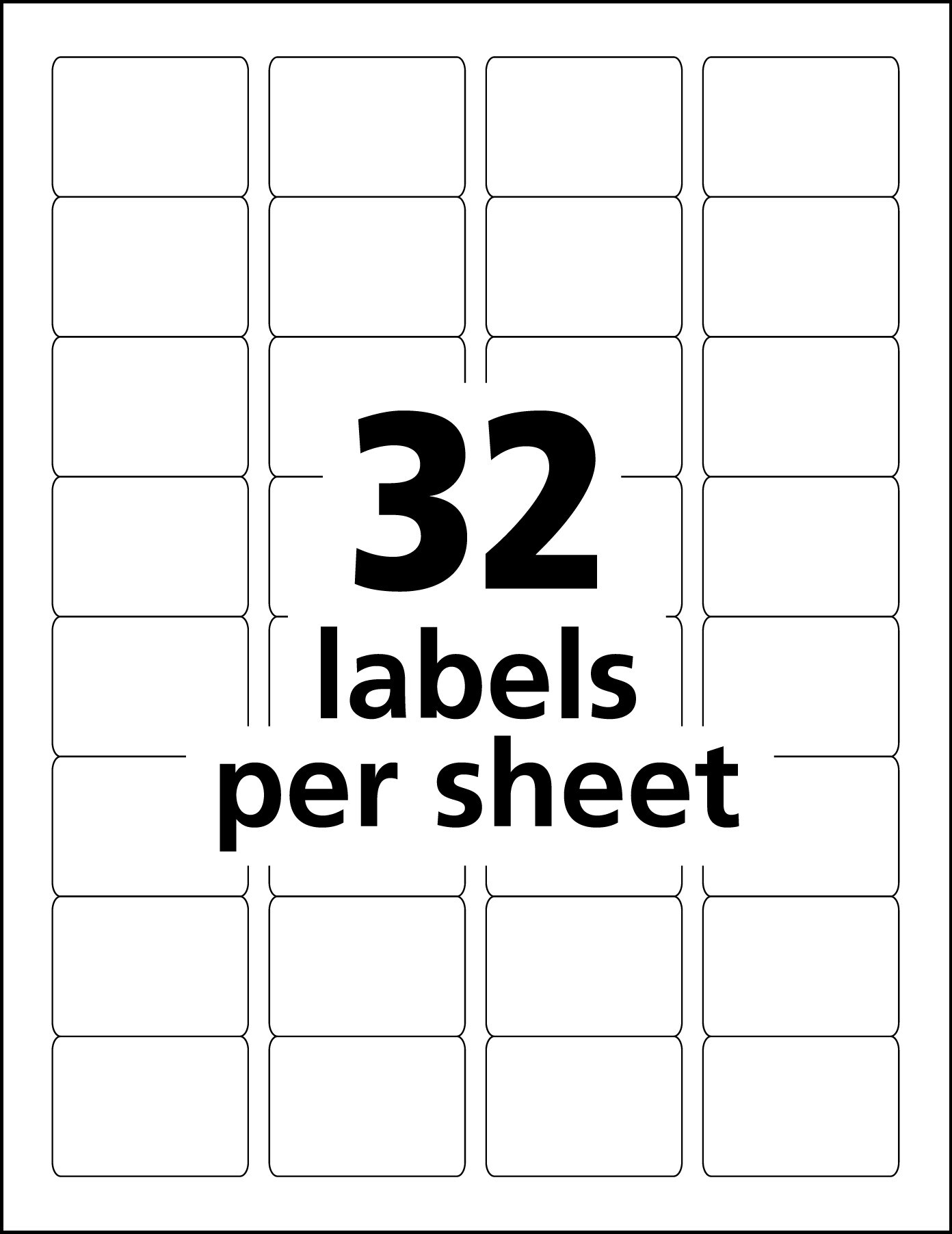 Avery Durable Easy Peel ID Labels, Sure Feed Technology, Permanent Adhesive, 1-1/4&#x22; x 1-3/4&#x22;, 256 Labels (6791)