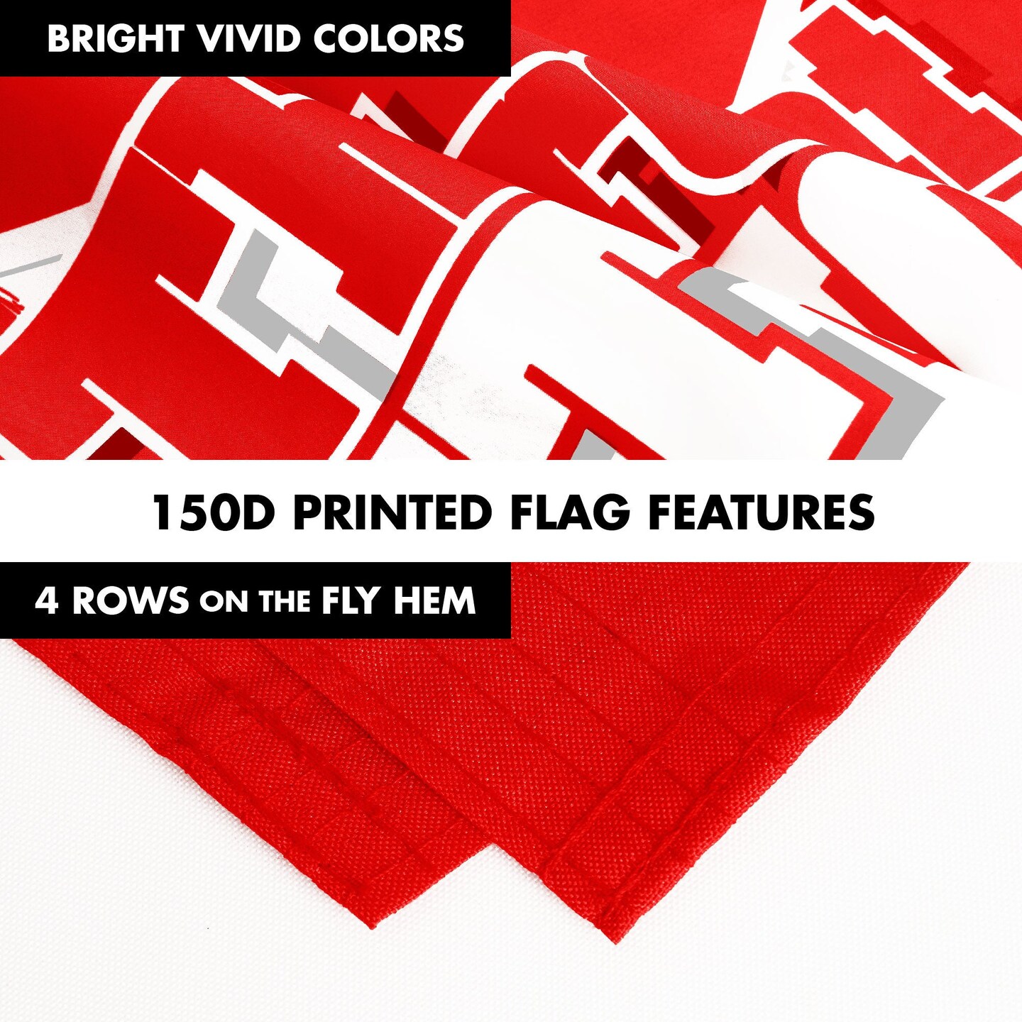 G128 Combo Pack: 6 Ft Tangle Free Aluminum Spinning Flagpole (Black) & Canada Canadian The Great White North Flag 3x5 Ft, LiteWeave Pro Series Printed 150D Polyester | Pole with Flag Included