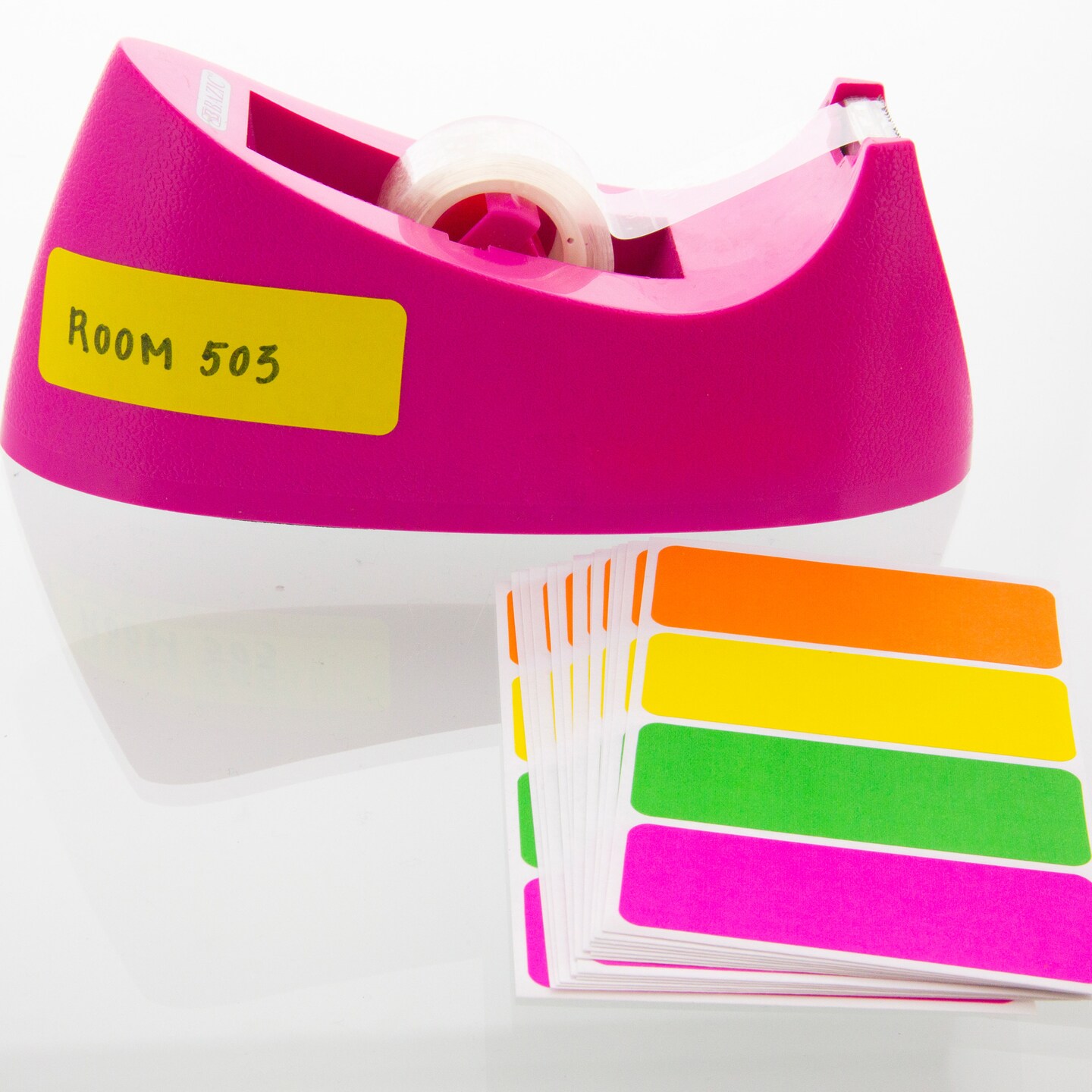 BAZIC Fluorescent Multipurpose Label 2 3/4&#x22; X 1&#x22; (60/Pack)